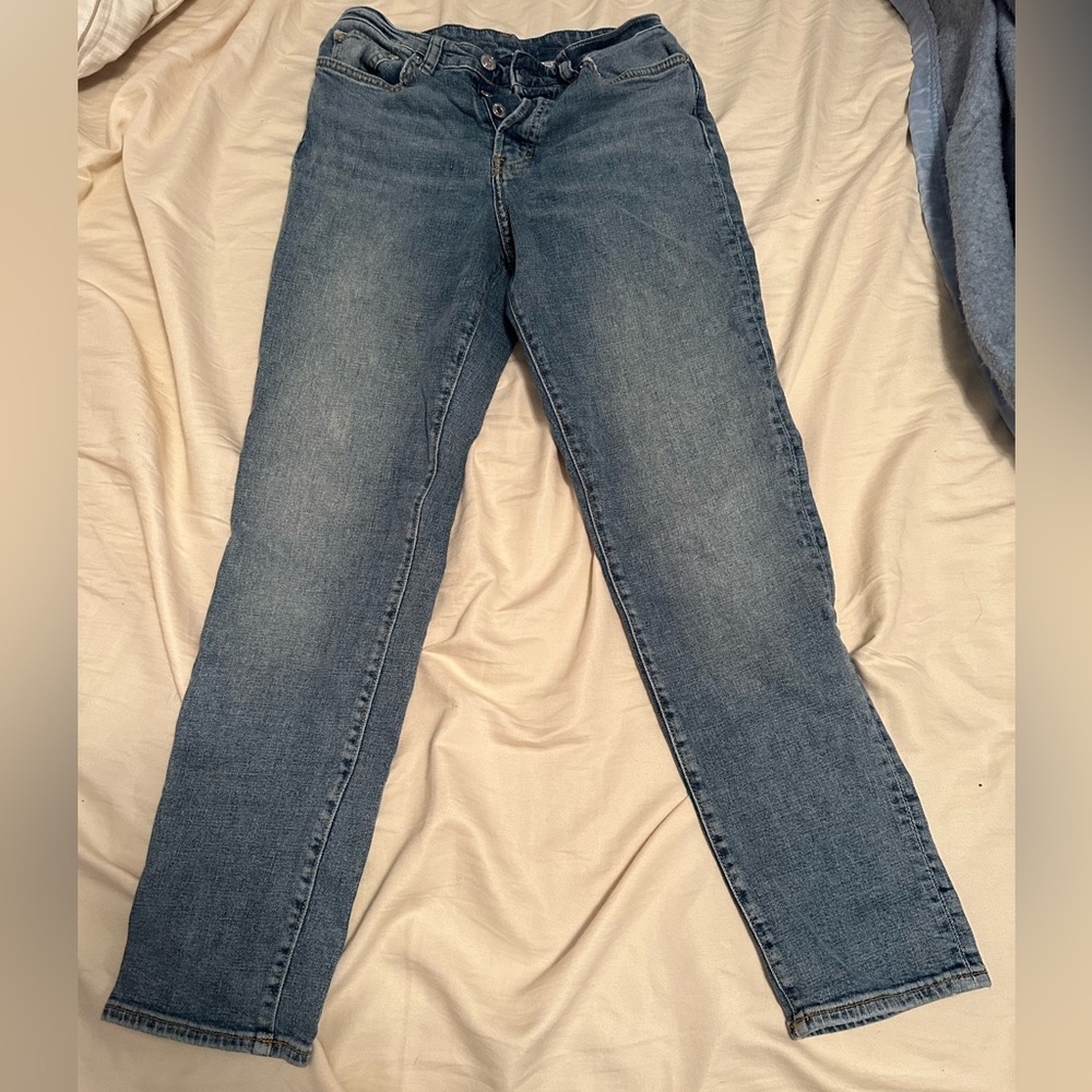 High waisted bootcut jeans